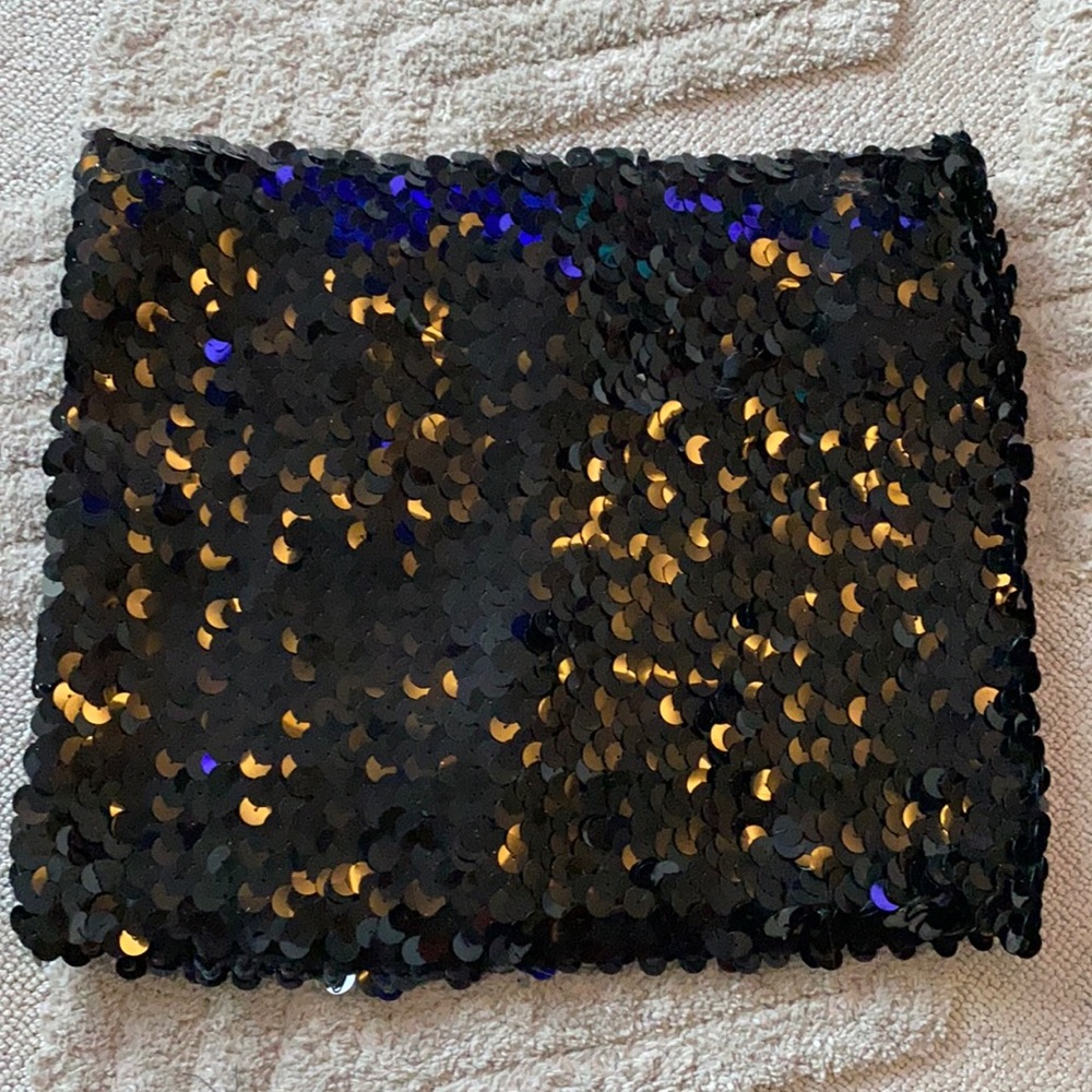 Luly K black sequin top